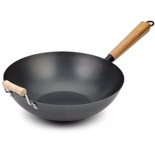 NAVA Patelnia wok stalowy kantoński chiński 35cm 10-166-014 Kinghoff - Patelnie - miniaturka - grafika 8