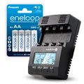Ładowarki i akumulatory - ZESTAW Ładowarka akumulatorków Ni-MH everActive NC-3000 + 4x Akumulatorki AA / R6 Panasonic Eneloop 2000mAh - miniaturka - grafika 1