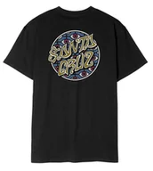 Koszulki męskie - t-shirt SANTA CRUZ Salba Eyes Dot T-Shirt Black - miniaturka - grafika 1