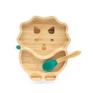 Miseczki i talerzyki dla dzieci - Ecorascals Miseczka Bambusowa Dinozaur z przyssawką - miniaturka - grafika 1