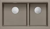 Zlewozmywaki - QUADRON LOGAN 120 SOFT TAUPE (cappuccino) (HQL7645U4_BS_I) - miniaturka - grafika 1
