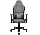 Fotele gamingowe - Aerocool CROWN AeroSuede Gamingowy do 150kg Tkanina Stone Grey - miniaturka - grafika 1