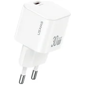 Ładowarki do telefonów - Ładowarka sieciowa USAMS JO Series CC262 30W USB-C + kabel USB-C/Lightning 1m biały - miniaturka - grafika 1