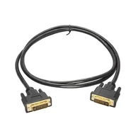 Kable komputerowe i do monitorów - Akyga Kabel DVI AK-AV-02 DVI-I (24+5) Gold 1,8m czarny AK-AV-02 - miniaturka - grafika 1