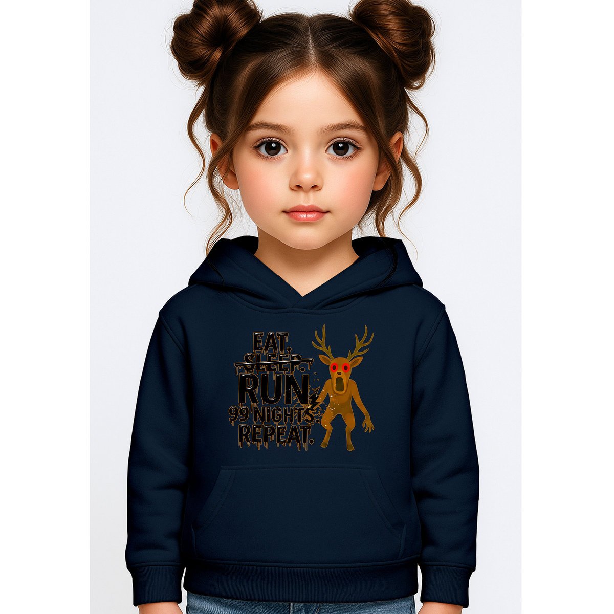 BLUZA DZIECIĘCA Z KAPTUREM 99 NOCY W LESIE ROBLOX 122-128 PREZENT