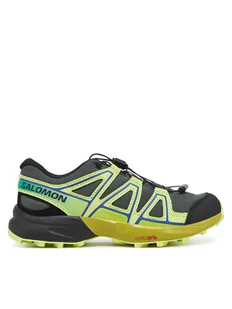 Salomon Trekkingi Speedcross L47733300 Zielony - Buty trekkingowe dziecięce - miniaturka - grafika 1
