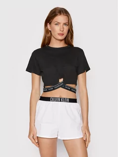 Koszulki i topy damskie - Calvin Klein Swimwear T-Shirt KW0KW01782 Czarny Regular Fit - grafika 1