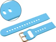 Akcesoria do smartwatchy - AlleTime Pasek uniwersalny 18 mm silikonowy niebieski 2 + teleskopy - miniaturka - grafika 1