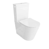 Kompakty WC - Kompakt WC Bono z deską wolnoopadającą biały - miniaturka - grafika 1