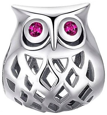 Charms Sowa Zawieszka Charms Srebro 925 Charms