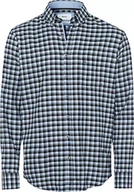 Koszule męskie - BRAX Męska koszula w stylu Daniel C Light Flanell Check w kratkę, koszula flanelowa z kołnierzem button-down, oliwkowa, S - miniaturka - grafika 1