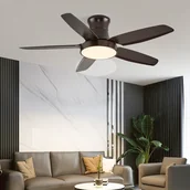 Wentylatory sufitowe - SX009-132 Wentylator sufitowy z oświetleniem LED z pilotem zdalnego sterowania Regulacja barwy/jasności światła 6 prędkości, timer 2 godziny Tryb letni i zimowy - miniaturka - grafika 1