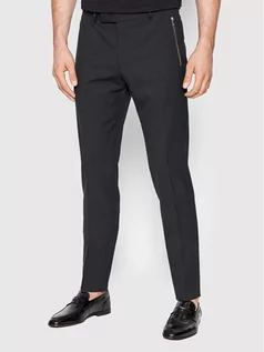 Spodnie męskie - LAGERFELD KARL Spodnie materiałowe Fly 255047 521083 Czarny Regular Fit - grafika 1