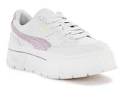 Sneakersy damskie - Puma Mayze Stack Premium Whisper White Lilac 384421-01 - miniaturka - grafika 1