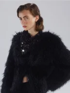 Czapki damskie - Reserved - Chusta ze strassem - czarny - miniaturka - grafika 1