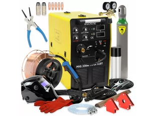 Spawarka Migomat Magnum MIG 330 W MMA IGBT Pakiet akcesoriów 3 - U MI 330 WIGB_pakiet3 - Spawarki - miniaturka - grafika 1