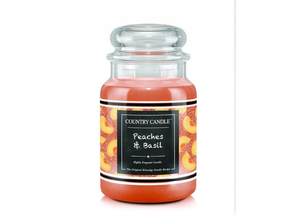 Świeca zapachowa parafinowa Peaches & Basil Country Candle