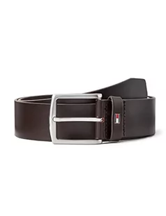 Tommy Hilfiger Mężczyźni Denton Flag Logo Leather Pasek, Brązowy, 85 cm - Paski - miniaturka - grafika 1