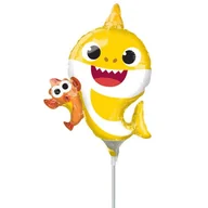 Baby shower i roczek - Mini shape. Balon foliowy Baby Shark - miniaturka - grafika 1