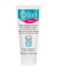 Oillan Baby Delikatny krem do pielęgnacji twarzy i ciała 75ml - Kremy dla dzieci - miniaturka - grafika 3