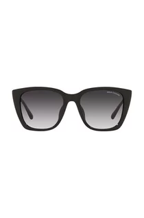 Okulary przeciwsłoneczne - Armani Exchange Exchange okulary przeciwsłoneczne damskie kolor czarny - grafika 1