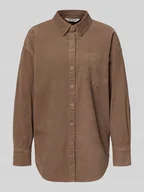 Koszule damskie - Bluzka sztruksowa o kroju relaxed fit z czystej bawełny model ‘AIME-MOXI’ - miniaturka - grafika 1