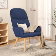 Fotele - Lumarko Fotel, niebieski, obity tkaniną! - miniaturka - grafika 1