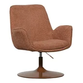 Fotele - Pomarańczowy fotel z regulowaną wysokością siedziska Marten – WOOOD - miniaturka - grafika 1