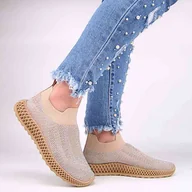 Buty sportowe damskie - S.Barski TW121 damskie buty sportowe lycra+cyrkonie - miniaturka - grafika 1