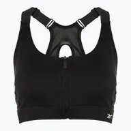 Bielizna sportowa damska - Biustonosz treningowy Reebok Lux Front-Zip High Impact black WYSYŁKA W 24H 30 DNI NA ZWROT - miniaturka - grafika 1