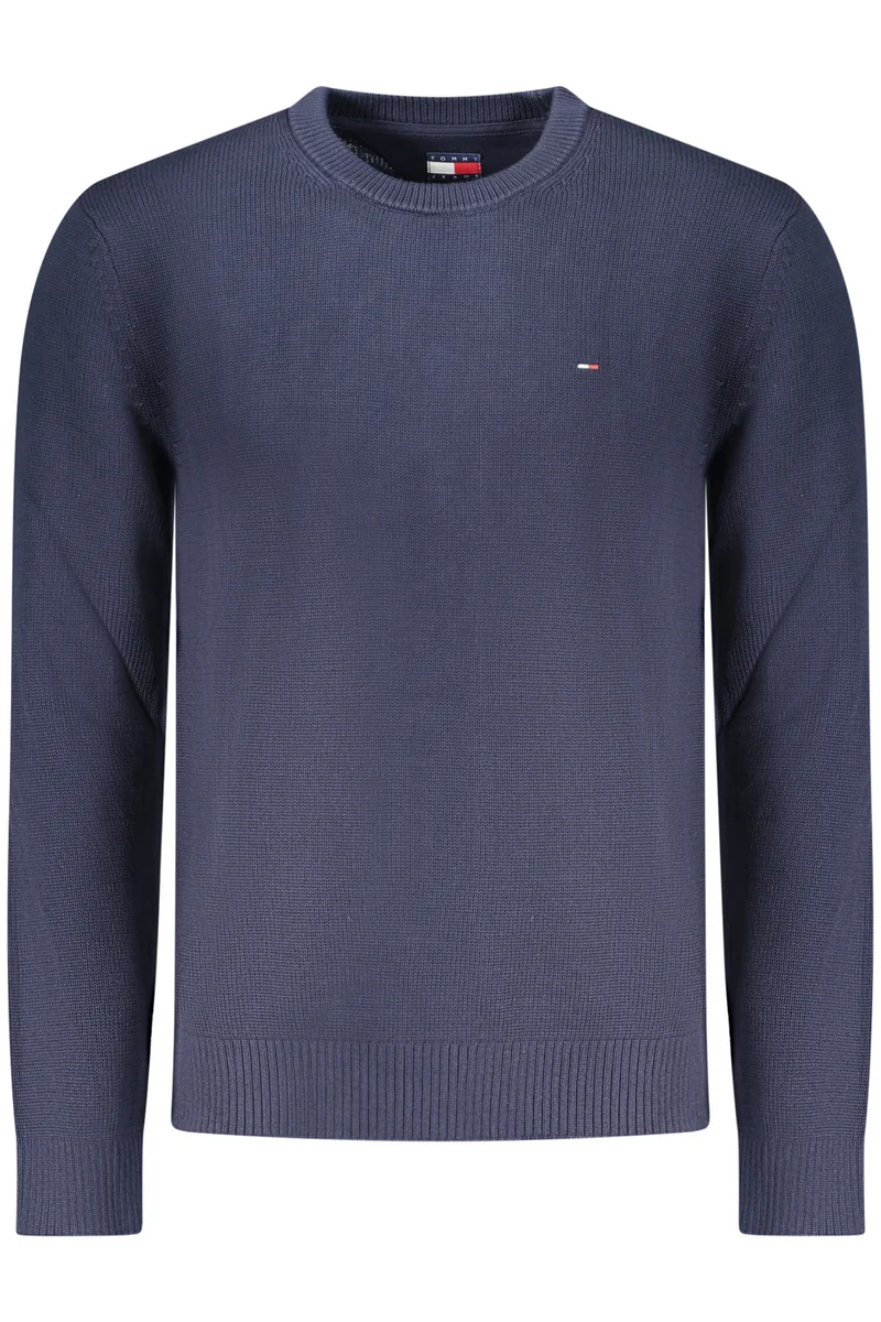 Męski sweter Tommy Hilfiger z haftowanym logo – niebieski - S, on_order