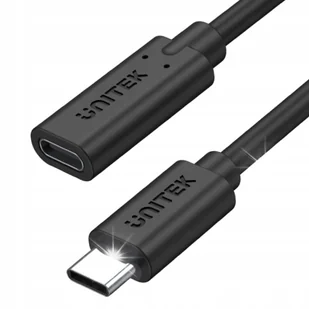 Kabel Przedłużacz Unitek USB Typu C - USB typu C PD 100W C14086BK 1m Czarny - Kable komputerowe i do monitorów - miniaturka - grafika 1