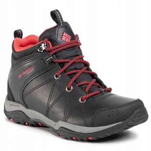 Buty Columbia Dunwood MID damskie trekkingowe wysokie czarne skórzane 37,5 - Buty trekkingowe damskie - miniaturka - grafika 1