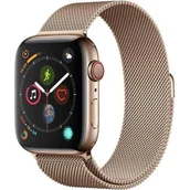 Akcesoria do smartwatchy - Pasek DEVIA Elegant Milanese do Apple Watch (42/44mm) Złoty - miniaturka - grafika 1