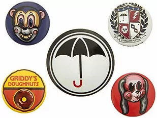 The Umbrella Academy Super Przypinki 5 sztuk - Dodatki do ubrań - miniaturka - grafika 1