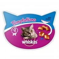 Suplementy i witaminy dla kotów - Whiskas Temptations Salmon (łosoś) 60g 1763 - miniaturka - grafika 1