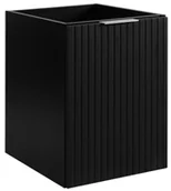 Szafki łazienkowe - Ryflowana czarna szafka jednodrzwiowa do łazienki 40 cm M6-R41 - miniaturka - grafika 1