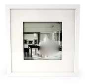 Ramki na zdjęcia - Ramka 40x40 (30x30 ) EFEKT 3D biały - miniaturka - grafika 1