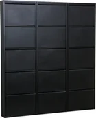 Szafki na buty - Pisa szafka na buty z 15 klapami/drzwiczkami w metalicznej czerni. Zmontowane. - miniaturka - grafika 1