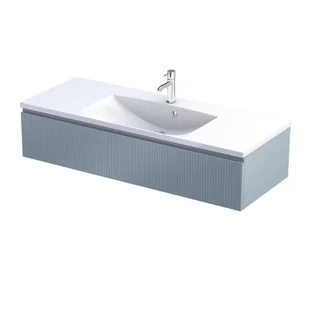 Szafka łazienkowa pod umywalkę Oristo Brylant 120 cm niebieski mat OR36-SD1S-120-16R - Szafki łazienkowe - miniaturka - grafika 1