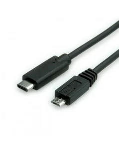 Kabel USB-C - microUSB-B VALUE, 2 m - Kable USB - miniaturka - grafika 1