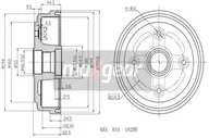 Bębny hamulcowe - MAXGEAR BĘBEN H-CA DAEWOO D-TICO 19-1049 - miniaturka - grafika 1