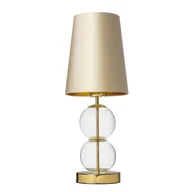 Lampy stojące - Kaspa Sypialniana lampa szampańska COCO 41091107 abażurowa lampka nocna - miniaturka - grafika 1