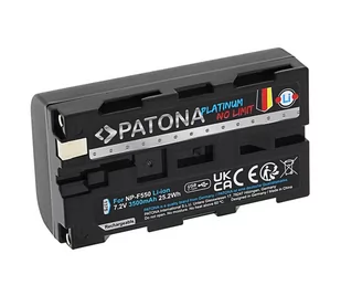 PATONA - Bateria Sony NP-F550/F330/F570 3500mAh Li-Ion Platinum ładowanie USB-C - Baterie i akcesoria - miniaturka - grafika 1