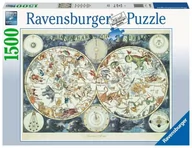 Puzzle - Ravensburger World map of fant. beasts 1500p - miniaturka - grafika 1