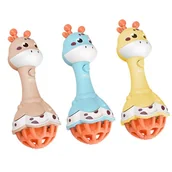 Zabawki sensoryczne - WOOPIE Grzechotka Żyrafka Sensoryczna Gryzak z Muzyką 1 szt. - miniaturka - grafika 1