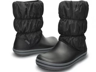 Śniegowce damskie - CROCS WINTER PUFF BOOT Śniegowce czarne 34,5 - grafika 1