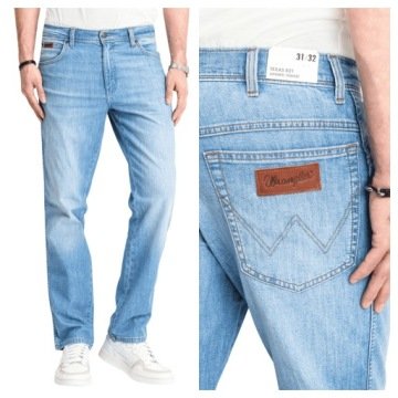 Wrangler Texas Spodnie Męskie Jeans Proste Klasyczne Regularne W32 L32