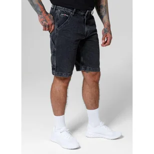 Szorty męskie Pitbull Jeansowe Black Denim Carpenter - Spodnie sportowe męskie - miniaturka - grafika 1