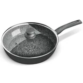 Patelnie - LAMART PATELNIA Z POKRYWĄ FLINT 28 CM LT1176 - miniaturka - grafika 1